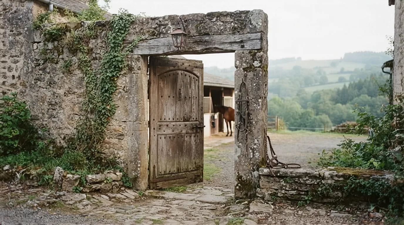 Entrée du élevage and co, centre équestre à Coursac